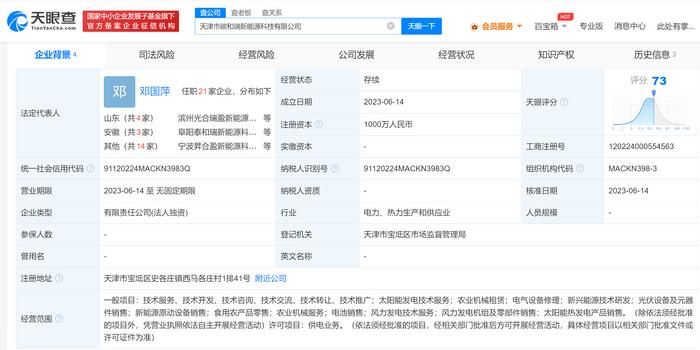 TCL實(shí)業(yè)控股進(jìn)軍新能源領(lǐng)域，于天津成立太陽(yáng)能熱發(fā)電公司